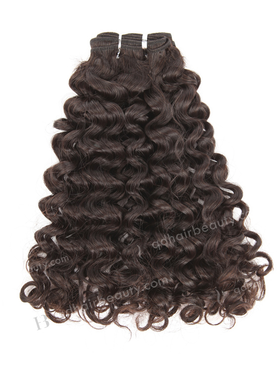 In Stock 7A Peruvian Virgin Hair 16" Double Drawn Water Curl Natural Color Machine Weft SM-6139